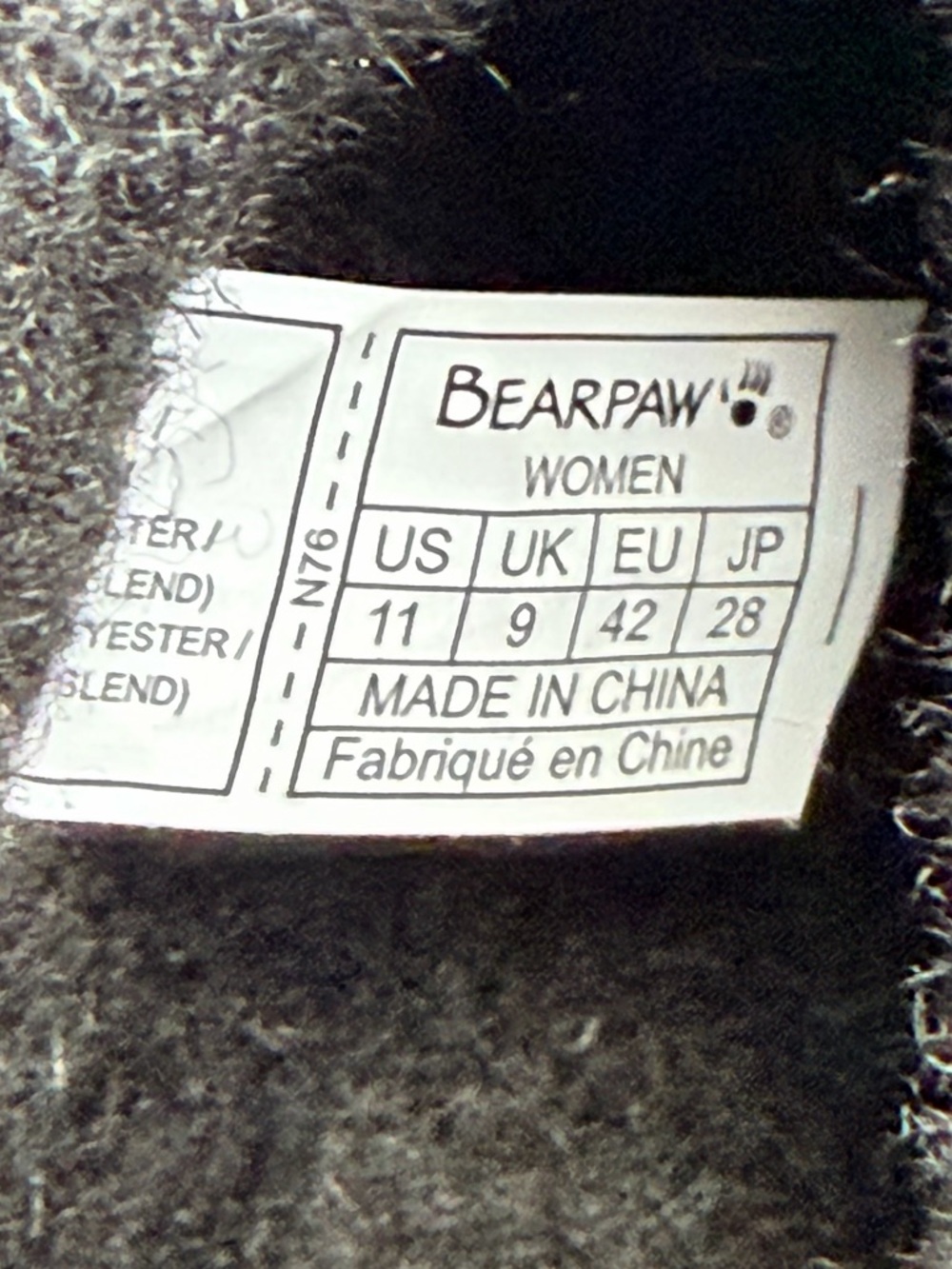 BEARPAW Black Pom Slip In Boots - Picture 7 of 8